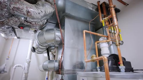 Modern Air Conditioning and Water Heater System