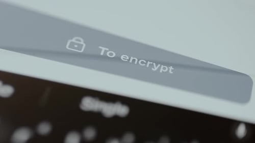 To Encrypt Interface Option for Data Security
