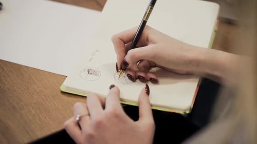 Sketching Business Charts in a Notebook