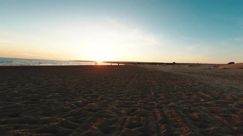 Beach in Summer Ocean Coast in Sicily Region