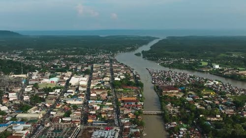 Cityscape Cotabato City in the Philippines