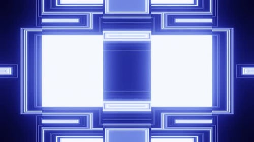 Blue Digital Screen Vj Loop Background