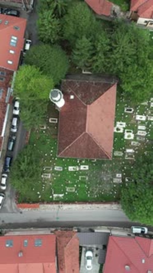 Aerial View Roof Houses