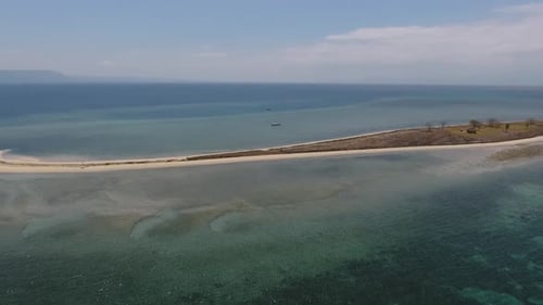 Aerial beautiful view of the island