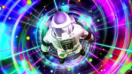 Astronaut Flies Through An Energy Hole