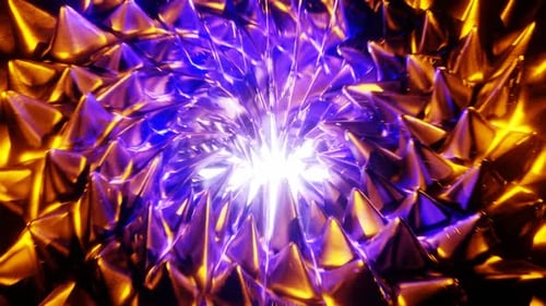 Orange And Blue Predatory Fruit Background Loop Animation In 1080Hd