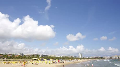Salou Beach Timelapse in Spain