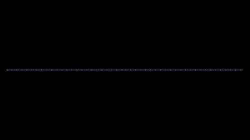 Interface Collection: Continuous main loop of glowing of a thin horizontal line with marks in center