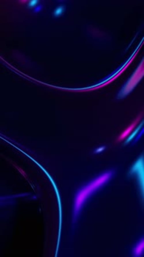 Seamless Loop of Abstract Moving Holographic Neon Background
