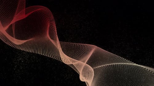 Dynamic Abstract Flowing Particle Wave Background