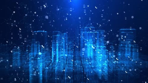 Futuristic City Artificial Intelligence Internet of Things Worldwide Web 3D Internet Connectivity