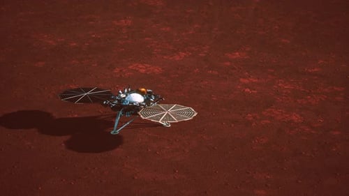 Insight Mars Exploring the Surface of Red Planet Elements Furnished By NASA