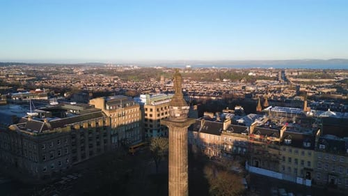Aerial view of Edinburgh, Scotland, United Kingdom.