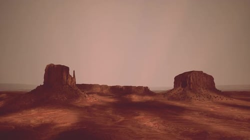 A Stunning Desert Landscape Captured From Above