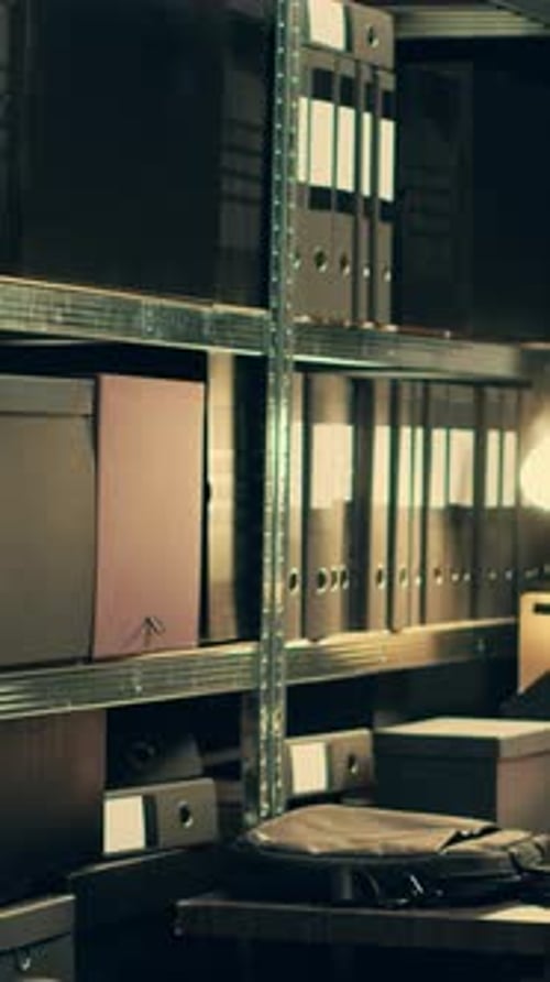 Vertical Video Private Investigator Organizes Archived Files for Easy Access