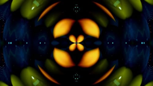 Vibrant Abstract Kaleidoscope Pattern Loop Background