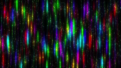 Colorful Neon Line Vj Background Loop