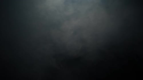 Cinematic Smoke Flowing on Black Background