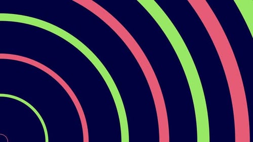 Expanding Concentric Circles Geometric Background