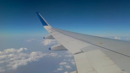 beautiful clouds view from flight mumbai to vijayawada in india