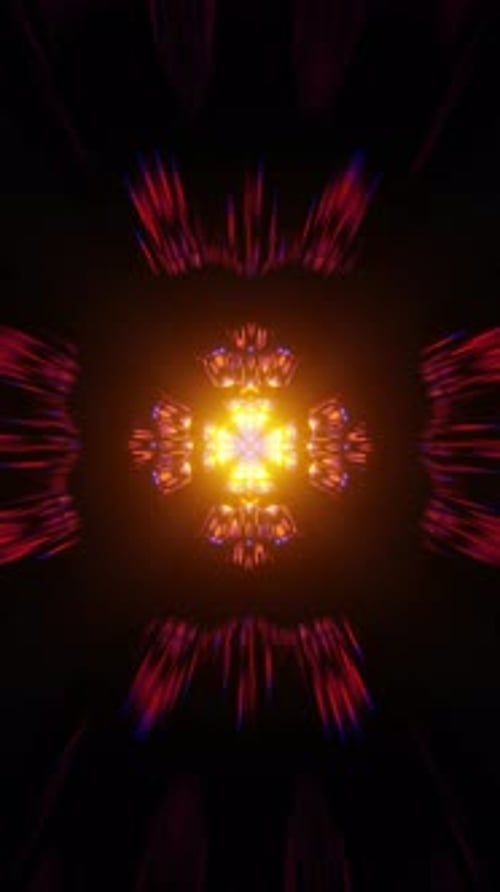 Vídeo vertical de pulsaciones digitales rítmicas en un bucle de movimiento geométrico continuo