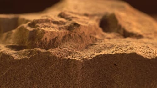 Abstract Close Up of Brown Earthy Terrain