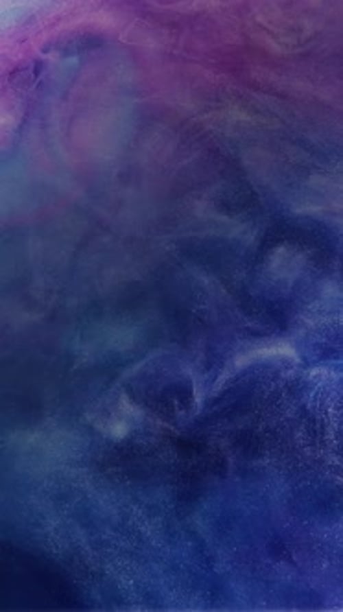 Abstract Fluid Art with Blue and Purple Swirls