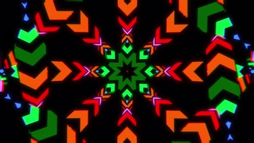 Neon Sign Trippy Endless Kaleido