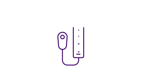 Animated Line Art Game Controller with Signal Icon