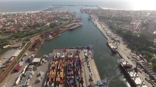 Versandbehälter. Leixões, Matosinhos, Portugal