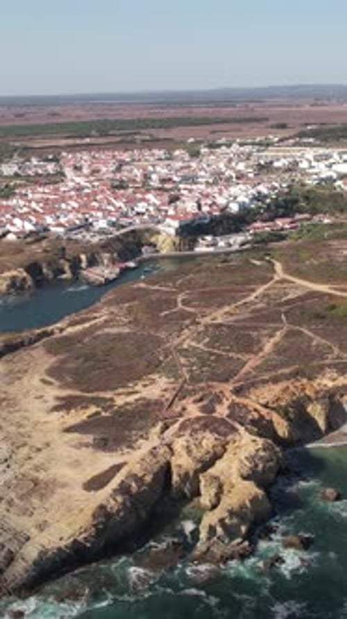 Vertical Video City of Porto Covo, Portugal