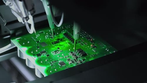 Components on Circuit Board Graphics Processing Unit GPU Processor Artificial Intelligence