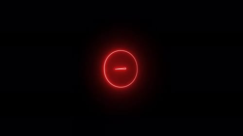 Glowing neon animation