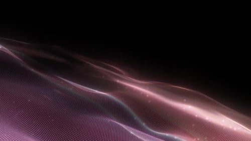 Abstract dots wave loop