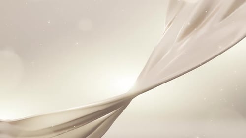 Beige Creamy Silk Background for Cosmetics