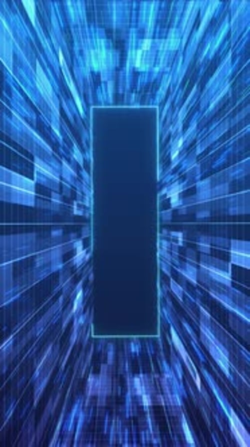 Abstract hud ui gui future futuristic screen system virtual design. Blue hologram HUD circle interfa