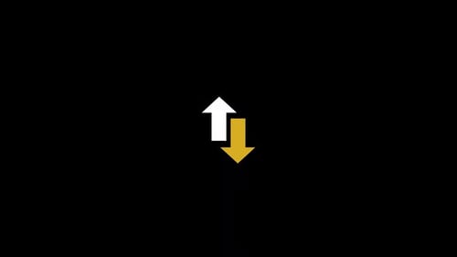 Up And Down symbol icon animation video