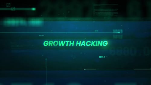 Growth Hacking Word On Noise Glitch Error Technology Antecedentes de dados futuristas