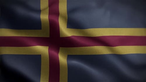 Waving Flag Background Loop Animation