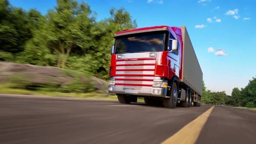 Truck On Road, Freight Transportation, Mode Of Transport, Transportation, Truck