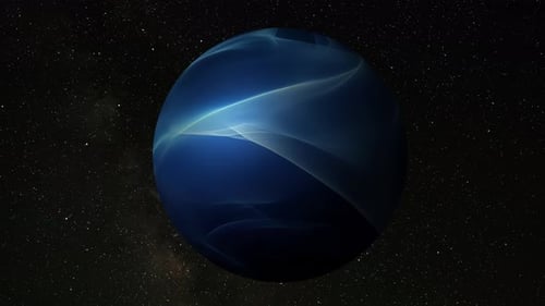 Glow Sphere Planet Structure in Space