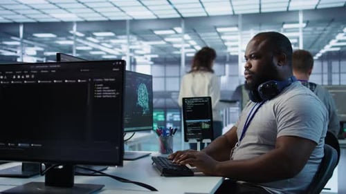 Engineer Tasked with Monitoring Data Center Supercomputers