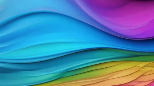 Fond coloré abstrait avec plusieurs couches de surface ondulée avec différents dégradés