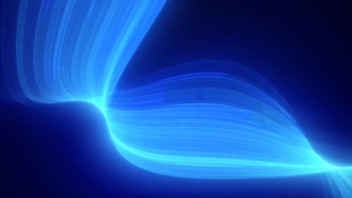 Abstract Neon Fluid Wave Background Animation