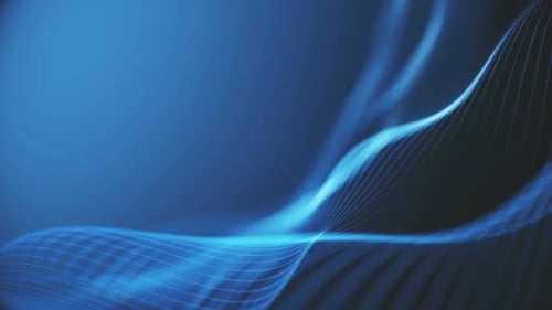 Dynamic Abstract Blue Flowing Lines Background Loop