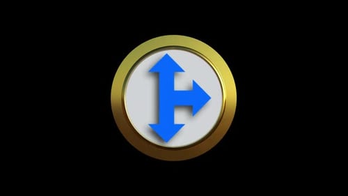 Three Blue Arrows Icon Alpha V1