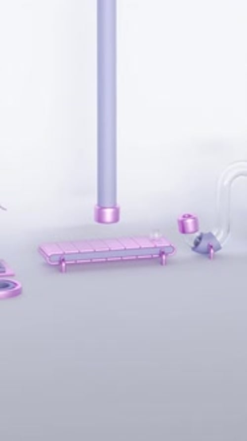 Cocktail Machine 3d Loop Animation