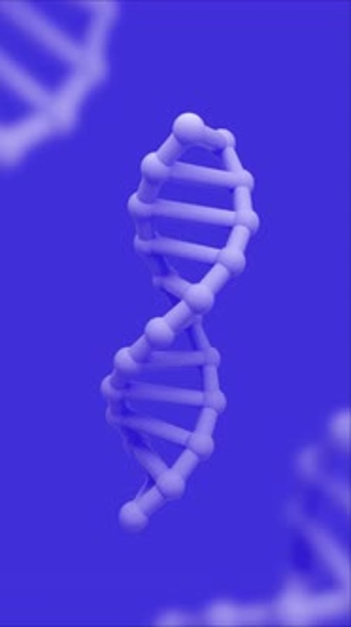 Animated Rotating DNA Helix Loop Background