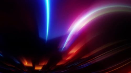 Vibrant Abstract Light Trails and Fluid Energy Motion Background