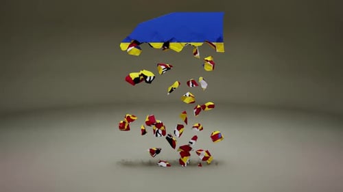 Eswatini Map and Flag Reveal 3D Animation